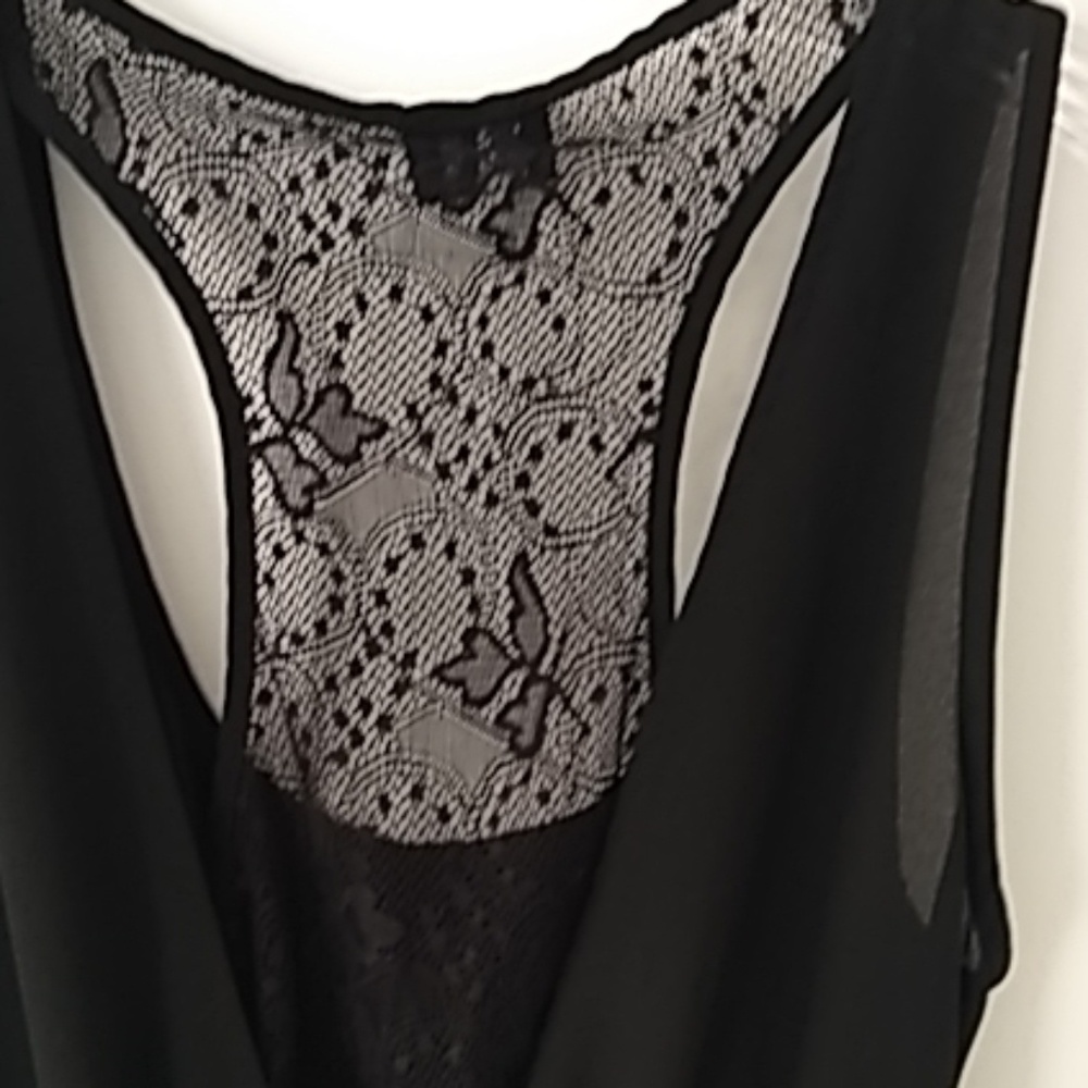 Black‎ sleeveless dress dark fairy y2k with lace back size s